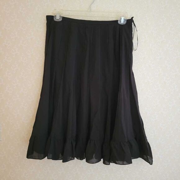 Sandra Darren black midi skirt - Picture 1 of 1